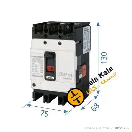 HYUNDAI HGM 16KA automatic switch, compact 100 amps, non-adjustable thermo-magnetic